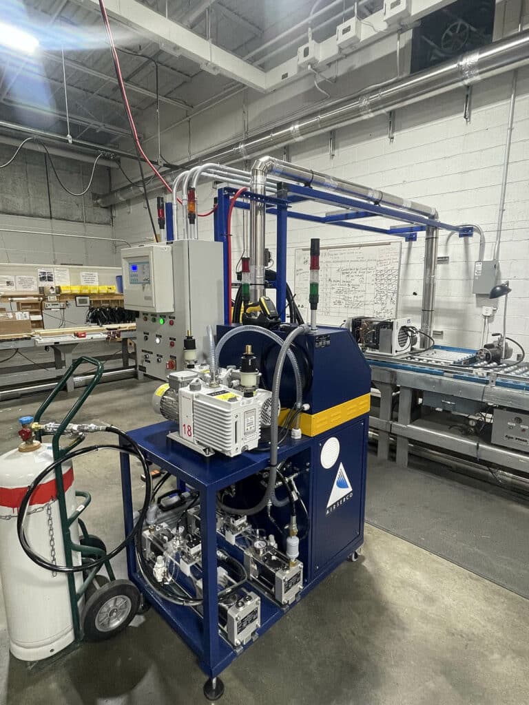 A2L Charging Statin and Evacuation Pump for HVACR Manufacturing Plant