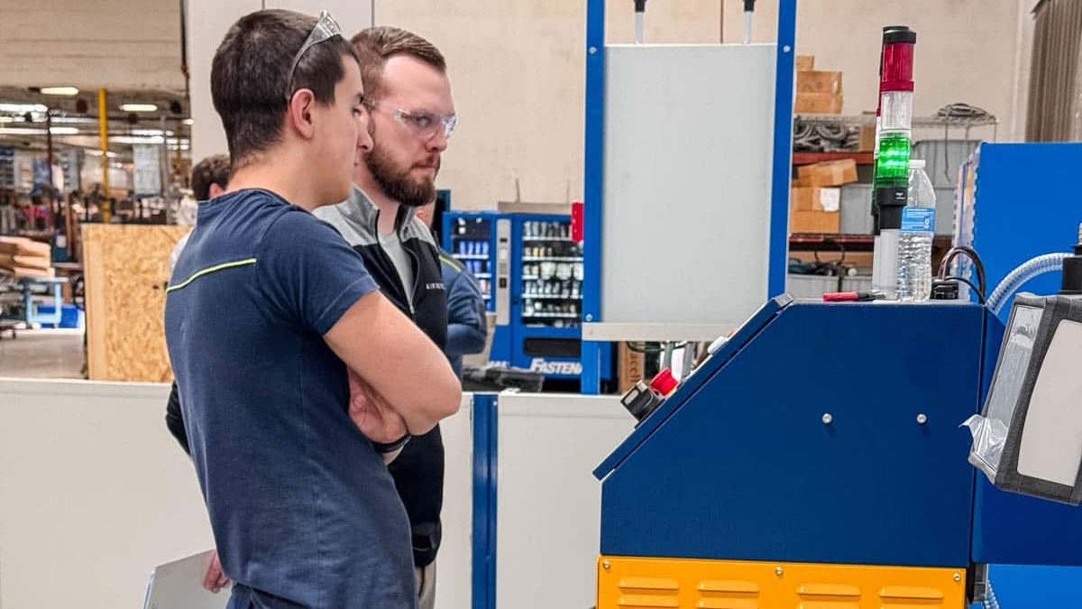 Airserco team members at an A2L Systems install for HVACR OEM Manufacturing Plant